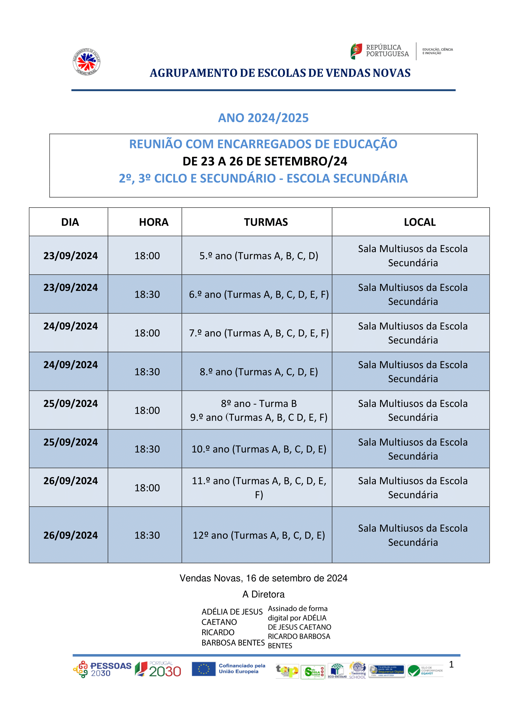 CalendarioReunioes EE setembro